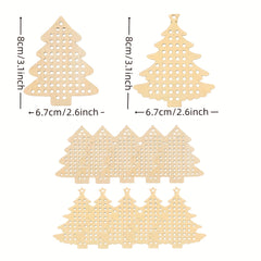 DIY Crafts Embroidery Set Christmas Tree Style 5 Pieces Star Christmas Tree