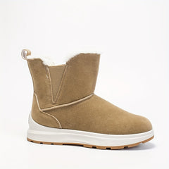 Women's Solid Platform Snow Boots Casual Plush Warm Shoes