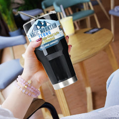 900ml Double Wall Water Cup with Straw and Lid, Vacuum Insulated Stainless Steel