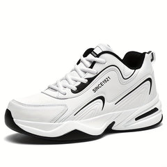 Men's Block Letter Print Chunky Sneakers