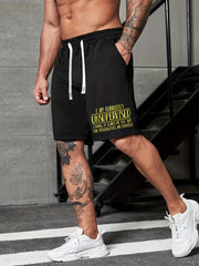 Men's Printed Drawstring Shorts for Summer