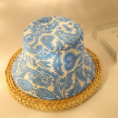 Paisley Print Reversible Bucket Hat for Women