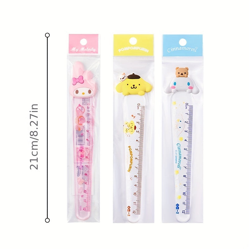1pc HelloKitty Acrylic Ruler Student Office Drawing Measuring Ruler