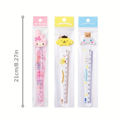 1pc HelloKitty Acrylic Ruler Student Office Drawing Measuring Ruler