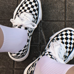Men Women Grid Couple Sneakers Lightweight Comfy Non slip Skate Shoes