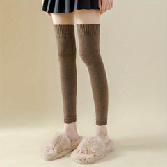 Thick Knee Length Stockings Sleeves for Women in Autumn and Winter