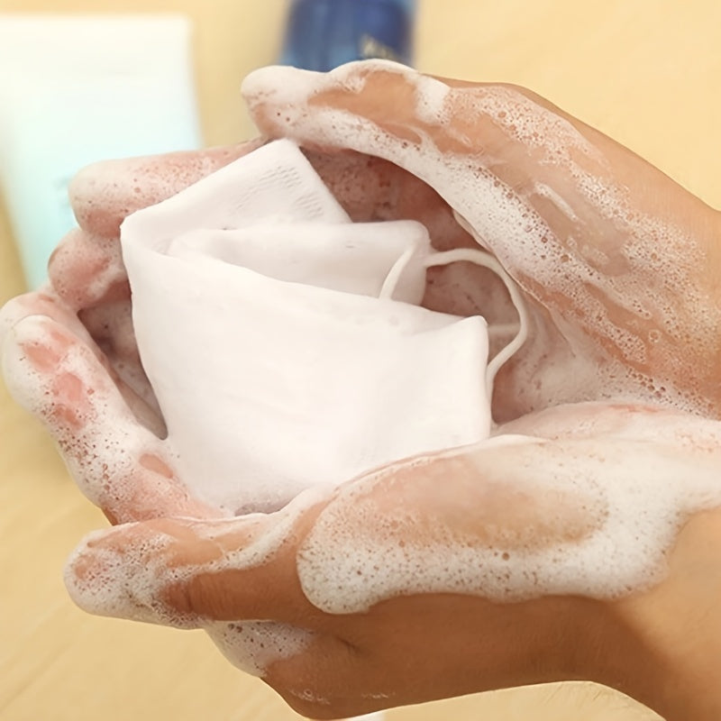 20pcs Exfoliating Soap Bubble Mesh Bags Drawstring Holder Bags for Body and Face