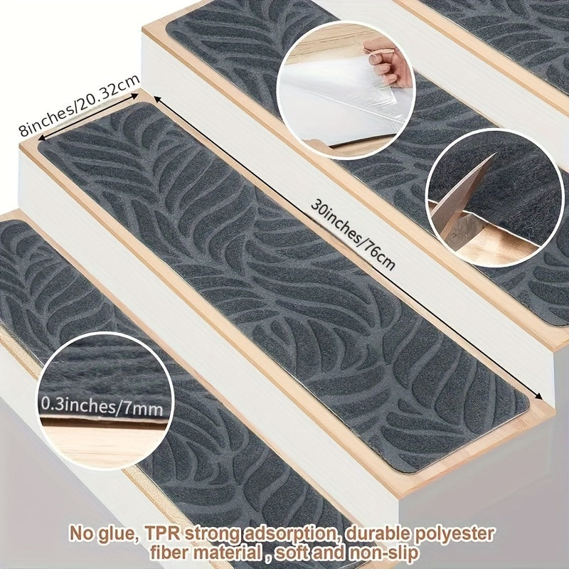 Non Slip Stair Mats Runners Treads For Indoor Wooden Steps