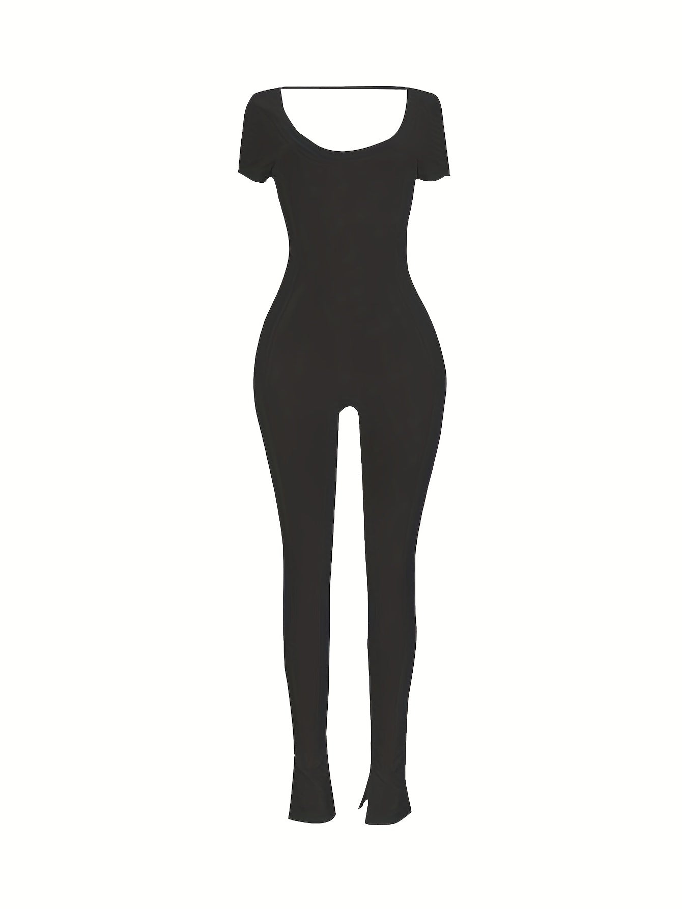 Sexy Backless Long Sleeve Bodycon Jumpsuit