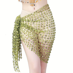 Sequin Square Scarf Belly Dance Costume Hip Cover