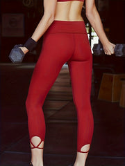 High Waist Quick Dry Sports Cropped Leggings
