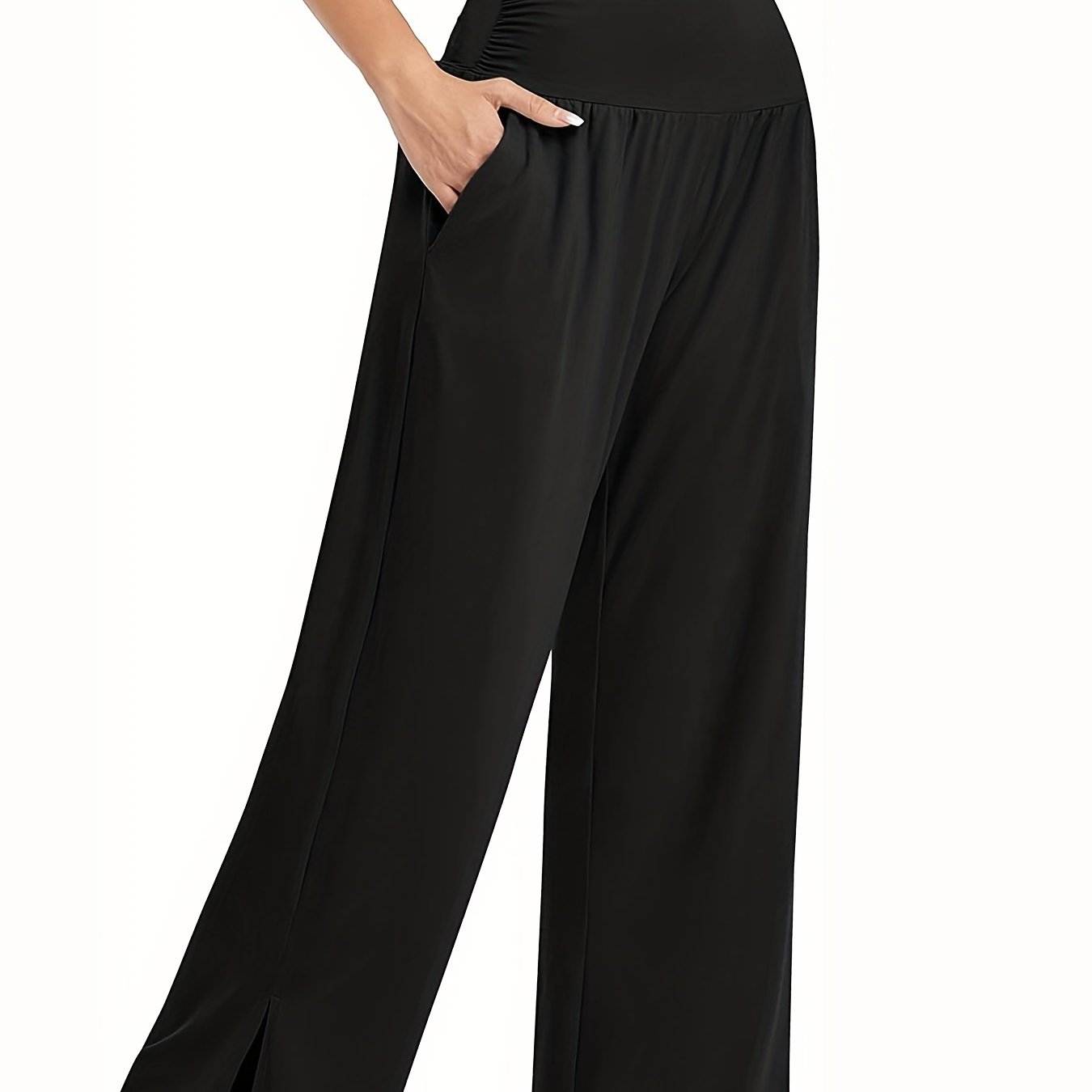 Women's Loose Wide Leg Sports Pants with Pockets