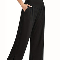 Women's Loose Wide Leg Sports Pants with Pockets