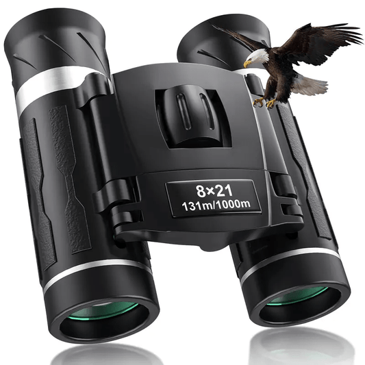 8x21 HD High Power Portable Binoculars for Adults Small Mini Folding Binoculars