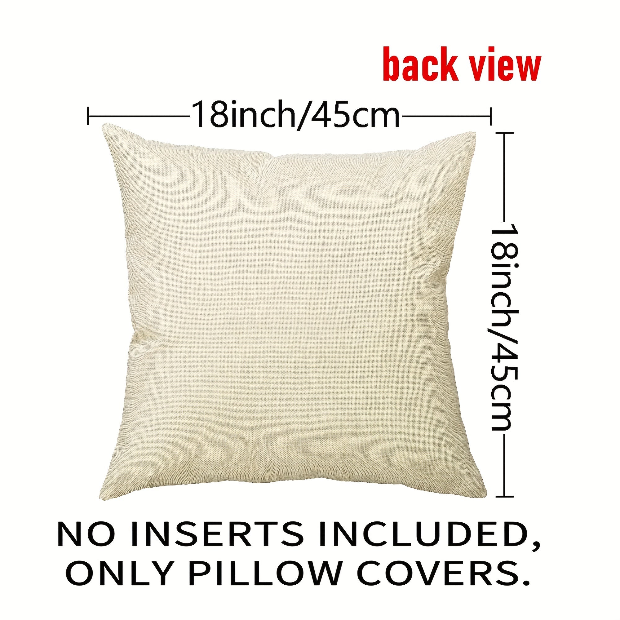 Christmas Linen Blend Throw Pillow Case - Colorful Square Cushion Cover