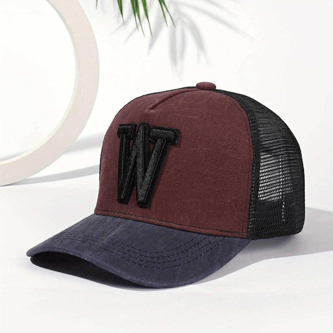 3D Embroidery Baseball Cap Washed Old Duck Tongue Classic Mesh Outdoor Cap