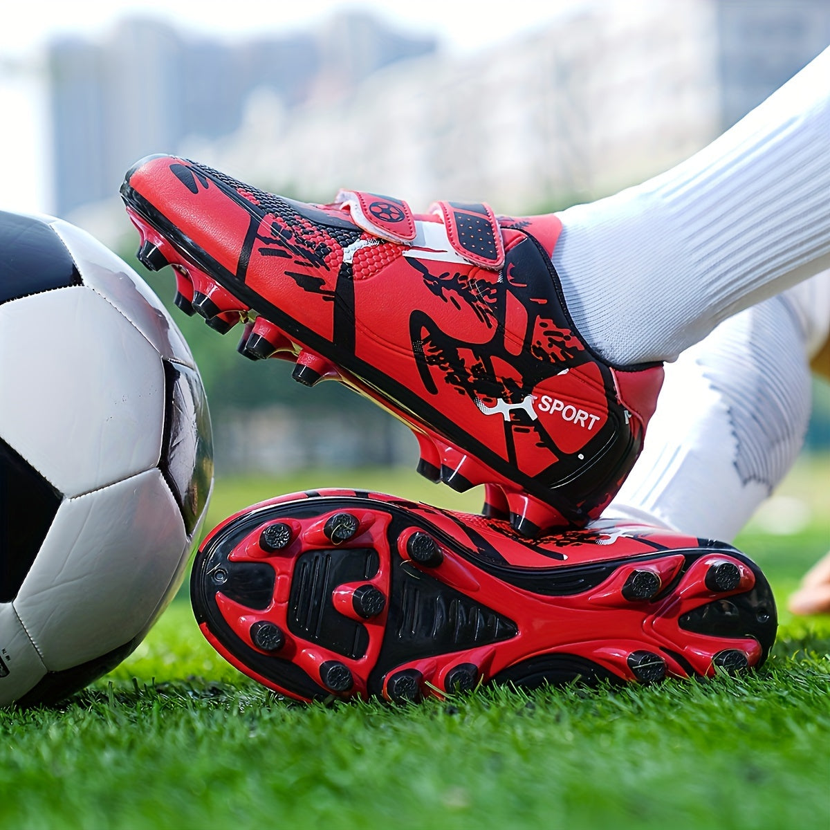 Boys' Non-Slip Football Cleat Spikes Outdoor Soccer Shoes