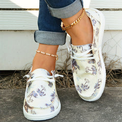 Women's Coconut Tree Boat Shoes Slip On Walking Shoes