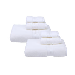 6pcs Solid Bathroom Towels Set Soft Cotton Towels - 6 Colors