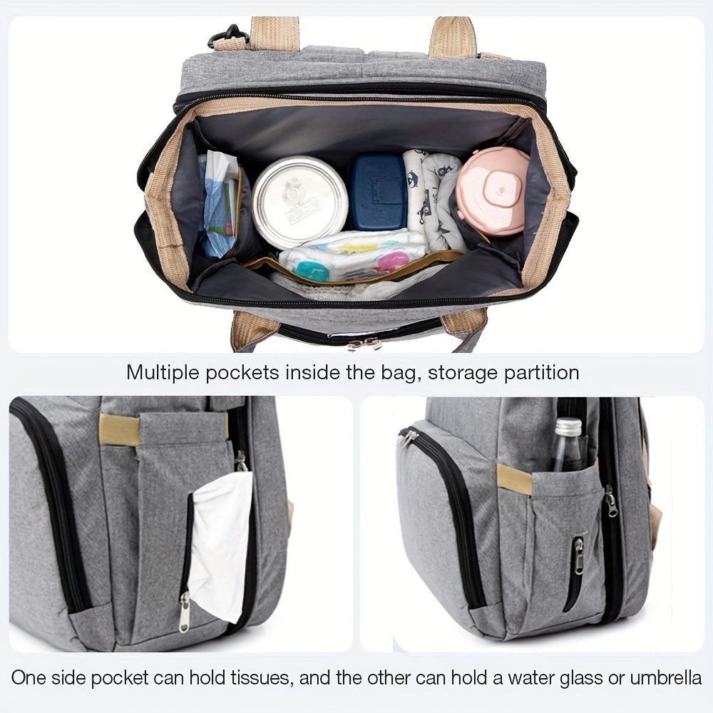 Lightweight Portable Folding Crib Bed Baby Backpack Mommy Bag