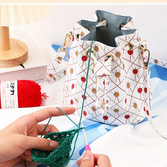 Adjustable Travel Knitting Yarn Storage Bag