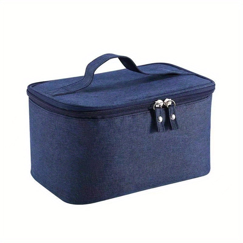 Men's Large Capacity Denim Travel Makeup Bag Water Resistant Shaving Bag