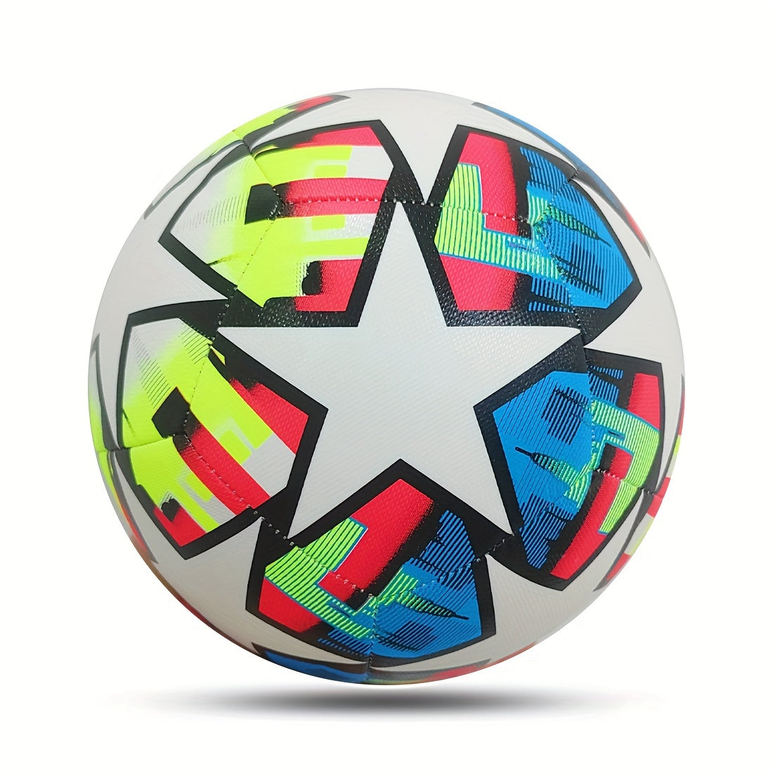 1pc No 5 PU Leather Machine Stitched Soccer Ball Outdoor Competition