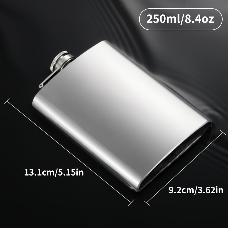 Portable Stainless Steel Liquor Hip Flask for Outdoor Adventures