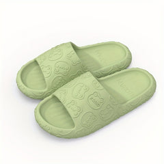 Men's Bear Head Slides Non Slip Slippers Open Toe Shoes