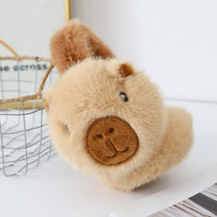 Cute Capybara Plush Earmuffs for Women - Warm Winter Accessory