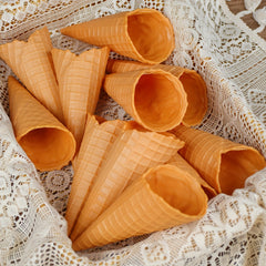 Realistic Ice Cream Cone Prop PVC Food Toy for Photography Display & Practice