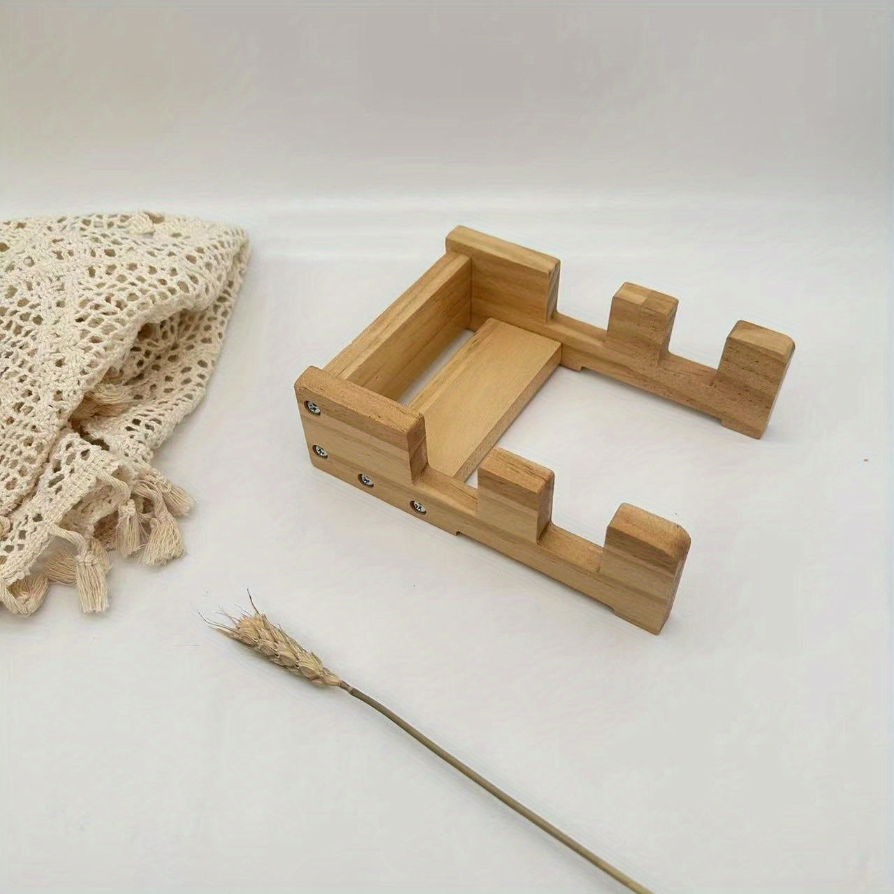 Wooden Serving Board Storage Rack for Kitchen