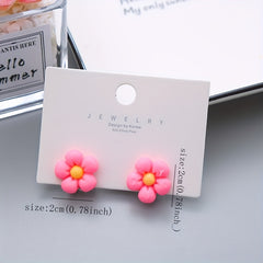 Cartoon Vegetables and Flower Ear Clips for Girls