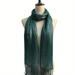 Glitter Tassel Shawl Cape Bridal Wedding Wrap