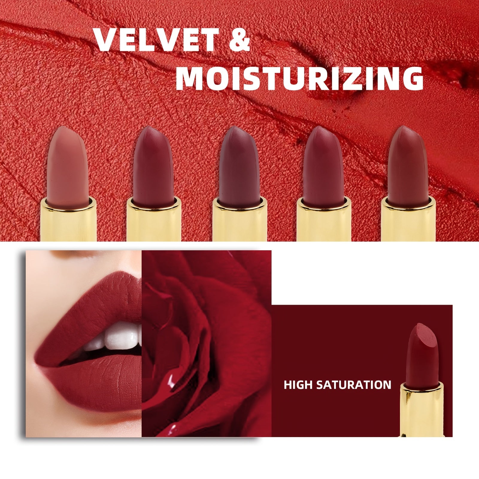 Hydrating Soft Matte Lipstick Long Lasting Moisturizing