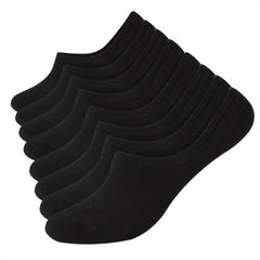 8 Pairs Solid Short Socks Non slip Ankle Socks Women's Stockings