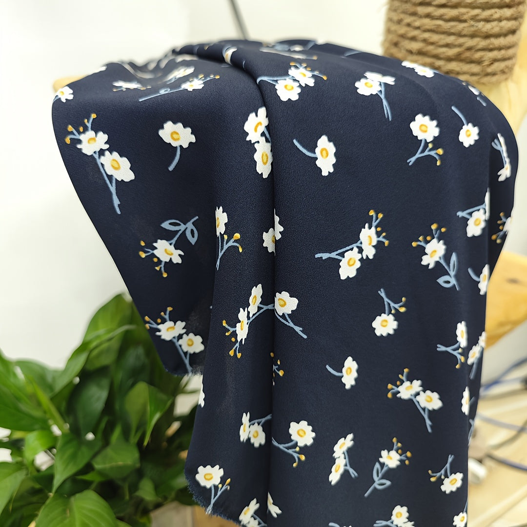 1yd Comfortable Breathable Chiffon Fabric for DIY Clothing Pants Dress