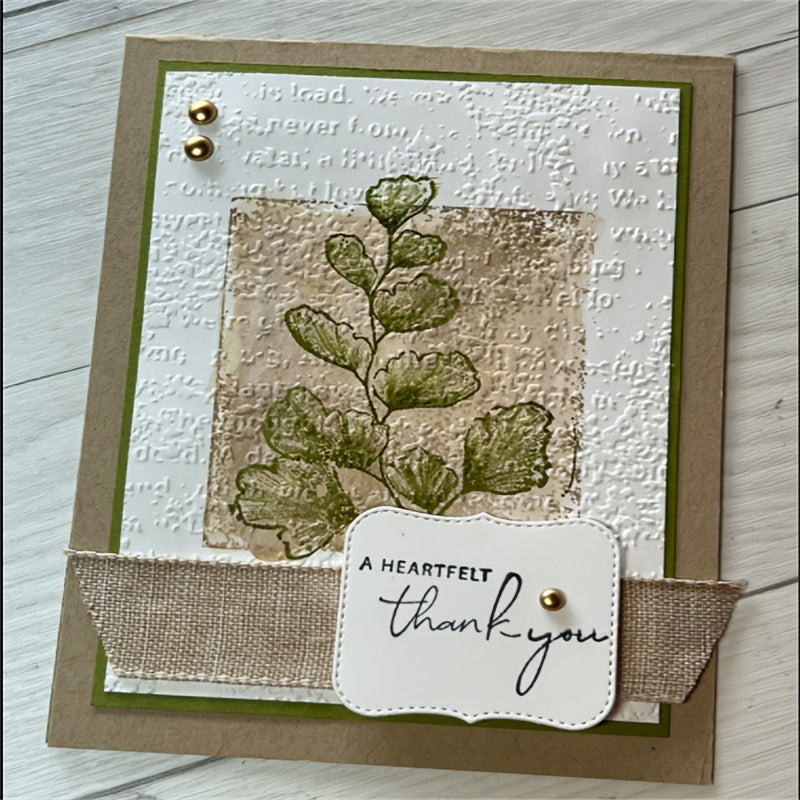 Leaf Metal Cutting Dies & Stamps Set for Scrapbooking
