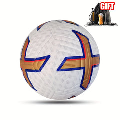 Official Size 5 PU Soccer Ball with Pump - Outdoor Competition Training