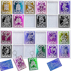 Crystal Epoxy Tarot Mold Resin Mold Jewelry Pendant Silicone Mold