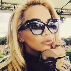 Cat Eye Sunglasses Gradient Lens Glasses UV400