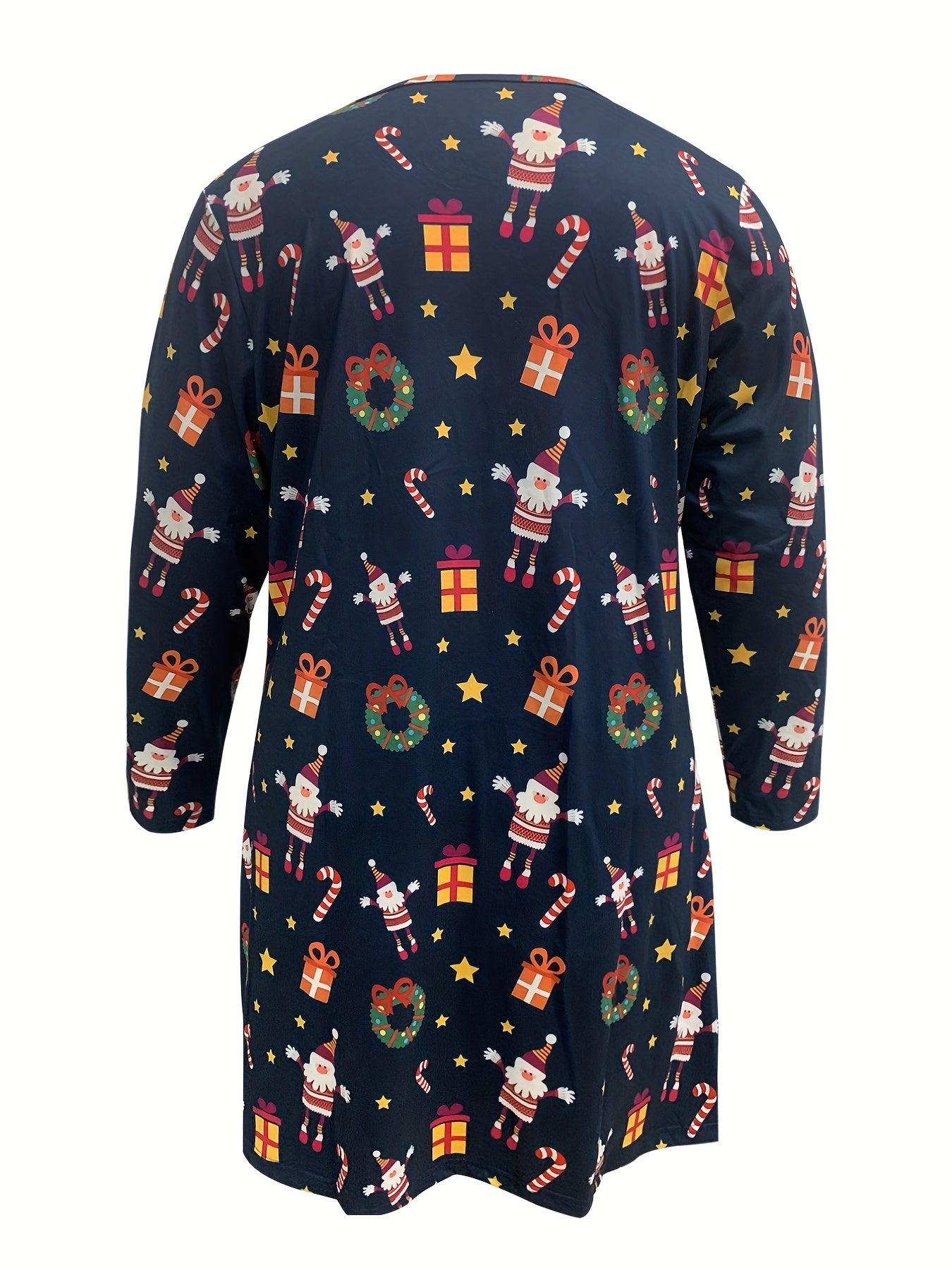 Christmas Dress Women's Plus Allover Print