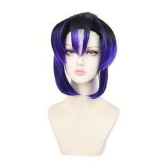 Short Synthetic Men's Cosplay Wig Straight Hair Fiber Ponytail Wig