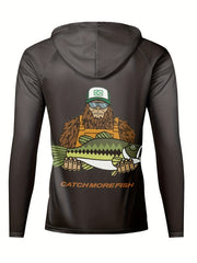 Men's UPF 50 Sun Protection Hoodie Long Sleeve Quick Dry Top