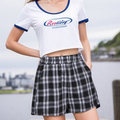 Plaid Hotpants Shorts for Spring & Summer