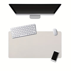 Large Faux Leather Mouse Pad Waterproof Desk Pad Non-slip Washable