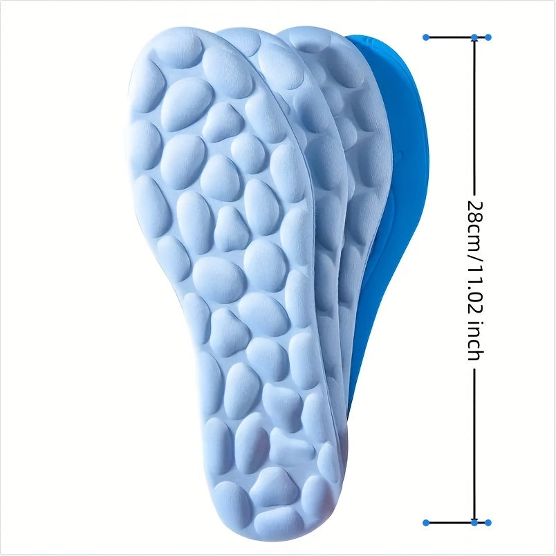 5D Memory Foam Orthopedic Massage Insoles For Shoes Women Men