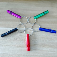 5pcs set Emergency Survival Whistle with Keychain, High Decibel Sound Safety