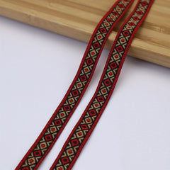 Jacquard Lace Ribbon Embroidered Trim For Sewing Crafts