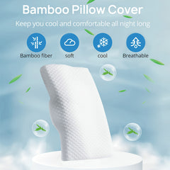 Contoured Memory Foam Pillow Neck Back Relax Improve Sleep Side Back Stomach